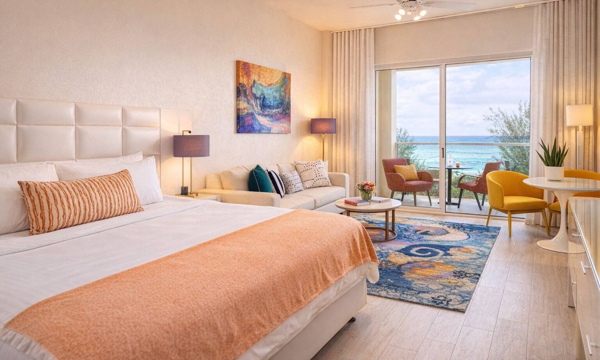 Blue Waters Hotel | Explore Rockley Beach! Free Breakfast, Wi-Fi and Beach Sunbeds, Swimming Pool!