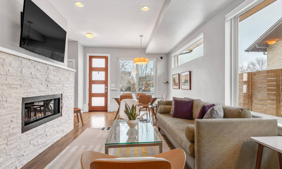 Cherry Creek House | Exquisite Luxury Cherry Creek Mid Century Modern Townhouse with Rooftop Deck!