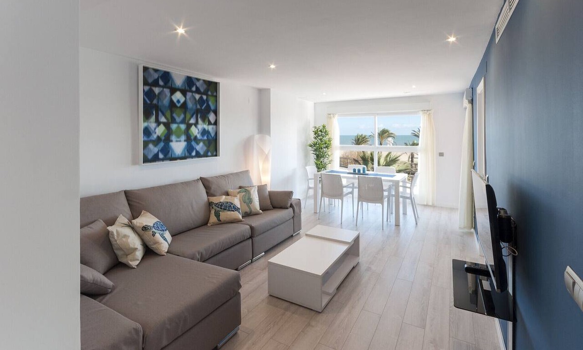 Playa de Gandia Apartment | Fabulous beach condo for a great vacation. Sea views! - Only families