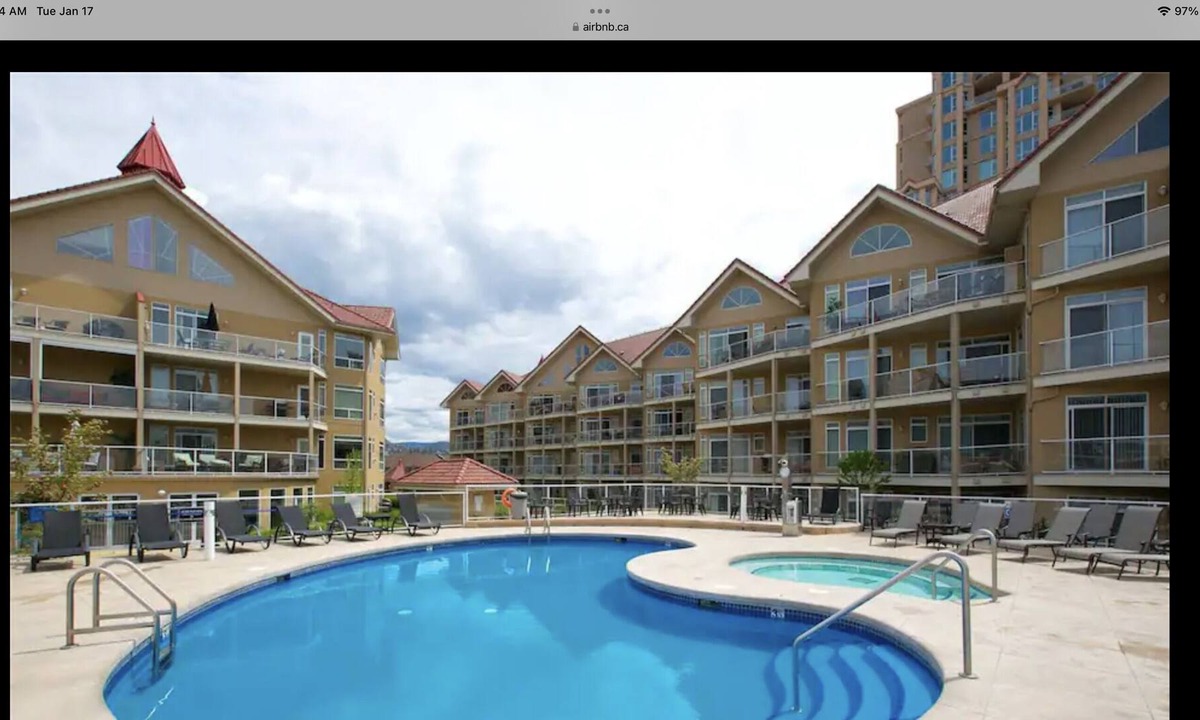 Kelowna Central Business District Condo | Fabulous Pool Level 2 Bedroom 2 Bath