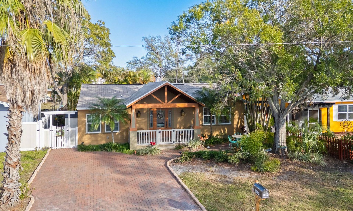 Gulfport Cottage | Family and dog friendly beach cottage w/pool & grill in quaint seaside village