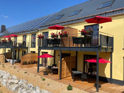 Feilitzsch Apartment | Ferienwohnung im Chaletstil Giebeltraum 115 qm Wellness Fitness Sauna Bergrödelhof