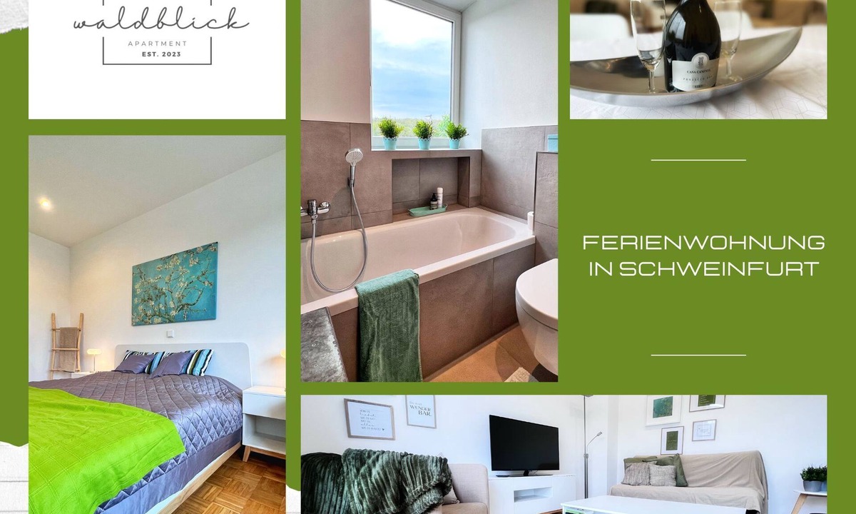 Schweinfurt Apartment | Ferienwohnung Waldblick Schweinfurt mit Terrasse