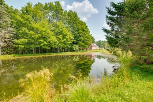Walton House | Fire Pit & On-Site Pond: Wooded Walton Home!