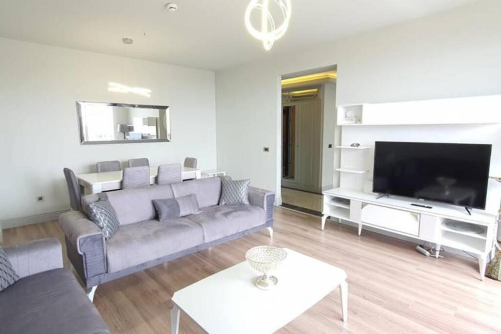 Buyukcekmece Apartment | FIRST AVENUE 2 bedrooms, Livingroom with a charming sea view