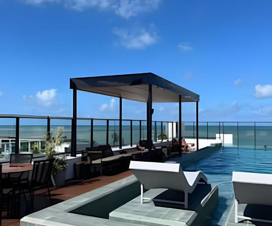 Jardim Oceania Hotel | Flat a 20 metros da praia