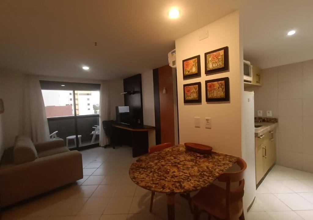 Ponta Negra Hotel | Flat com sacada a Beira-Mar
