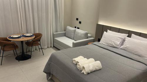 Pompeia Apartment | Flat com vista ao mar com academia, piscina e sauna