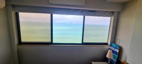 Vila Velha Apartment | Flat Pasárgada 906 - Apt com vista frontal da Praia da Costa, academia moderna, piscinas panorâmicas, minimercado e lavanderia