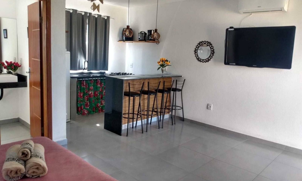 Barra Grande Apartment | Flat1 Complete 5 minutes from the Taipu de Fora Swimming Pools