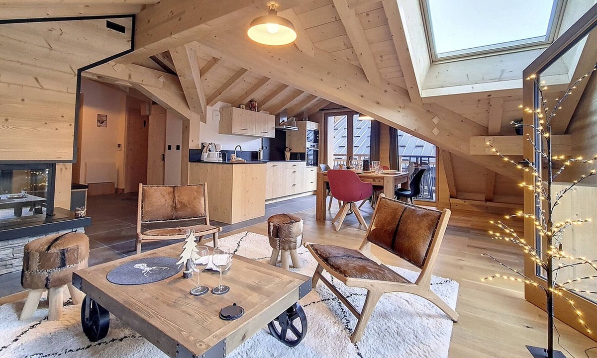 Le Bettaix Apartment | Luxury chalet with terrace and sauna near slopes