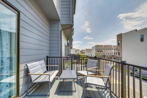 Frederick House | Frederick Townhome w/Balcony, Close to Parks!