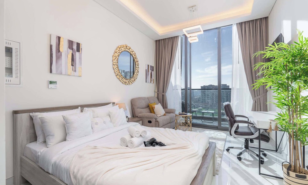 Al Barsha Apartment | Free housekeeping visits during your stay - StayShort - Delightful Studio in Park Views that Sleeps 2