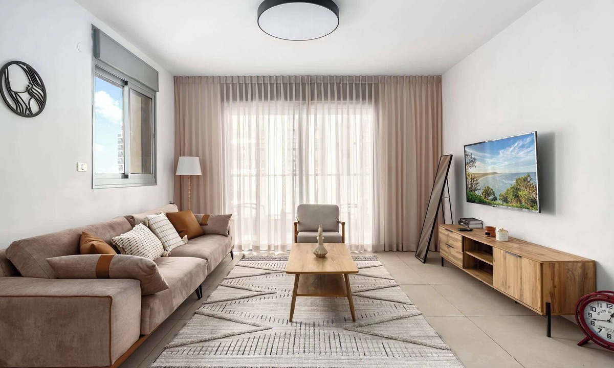 Bat Yam Apartment | Fresh 3BR APT 32 Floor See View Tower | Mamad