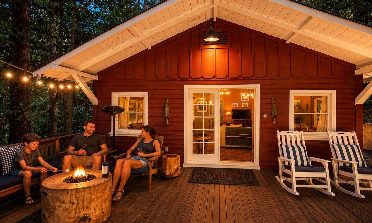 Northwood House | Fun Cabin! Hot Tub~Near Guerneville~Golf~Dog-OK~Little Red House