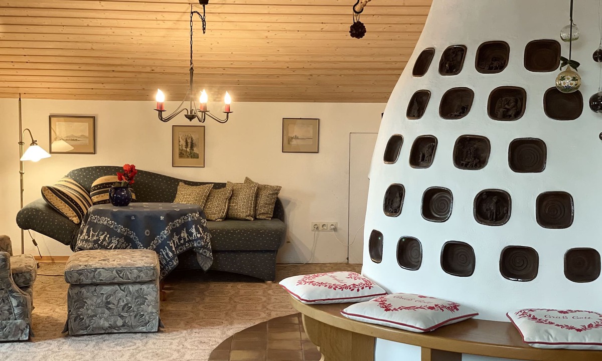 Windschnur Apartment | Gemütlich mit Bergblick & Kamin Am Chiemsee