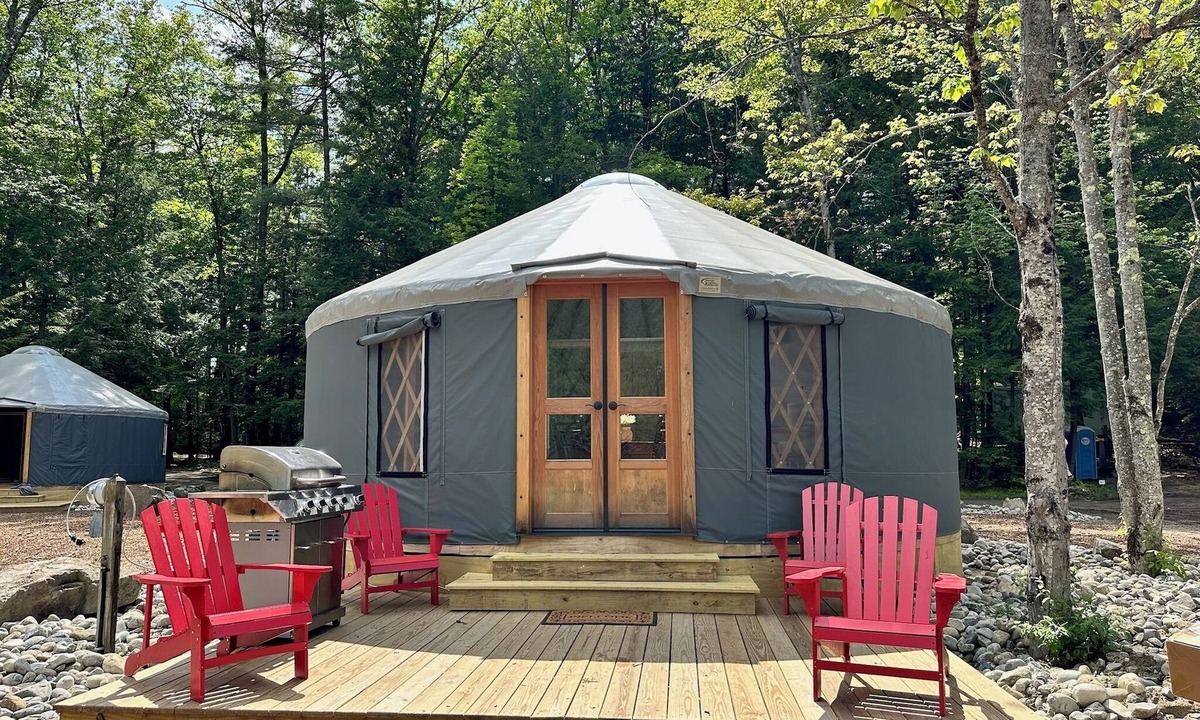 Warrensburg RV Rental | Glamping Private Lake Escape - Waterfront Yurt @ Daggett Lake