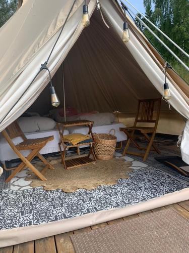 Vestre Slidre Other | Glampingtelt i fjordkanten, Rønlund Hyttepark