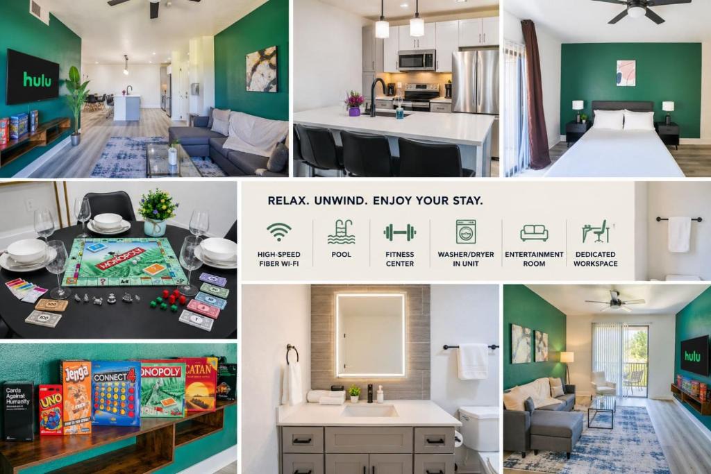 Glendale Sports and Entertainment District Apartment | Glitzy 2BR Walk to Westgate Pool Gym WD