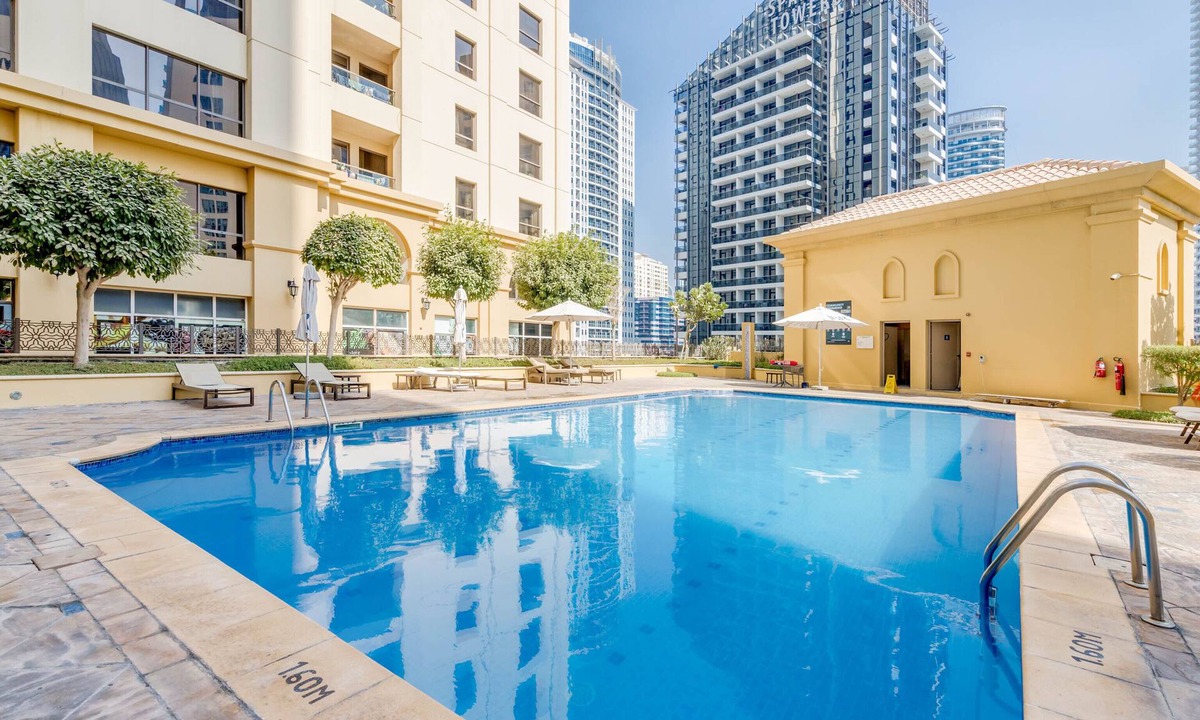 Jumeirah Beach Residence Apartment | GLOBALSTAY. Modern Ap steps to JBR Beach