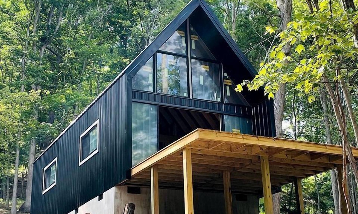 Mathias Cabin | Gorgeous A-Frame Cabin Nestled in the Trees near Lost River, West Virginia