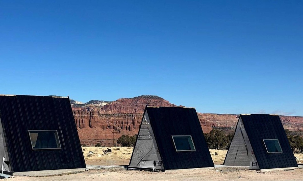 Teasdale Cabin | Gorgeous A-Frame Cabin for a Unique Pet-Friendly Getaway in Teasdale, Utah