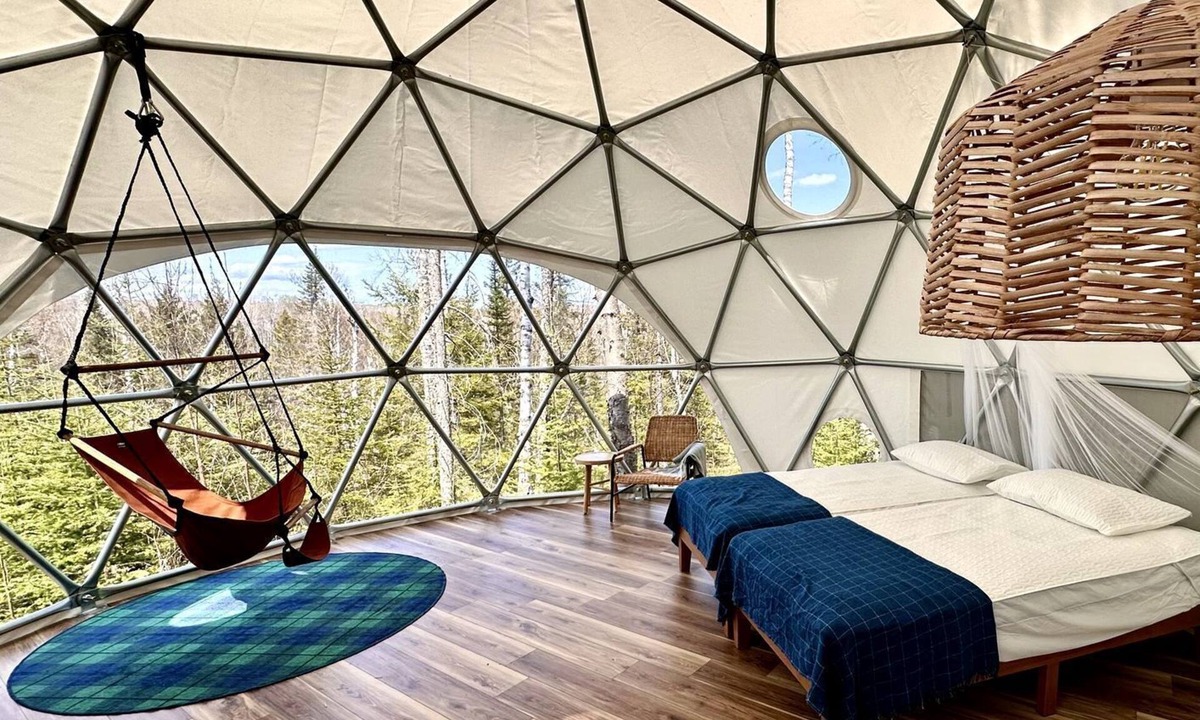 Grand Marais RV Rental | Gorgeous Off-Grid Glamping Dome on the Pincushion Trail System, Perfect for a Weekend of Hiking