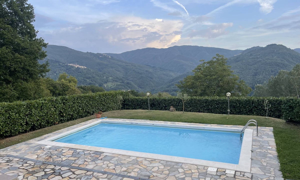 Bagni di Lucca Villa | Gorgeous traditional stone villa with private pool and stunning mountain views
