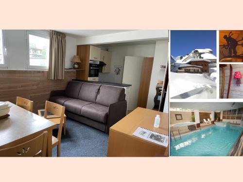 Eaux-Bonnes Apartment | Gourette : Studio Duplex 7 pers, Piscine & WIFI - FR-1-859-9