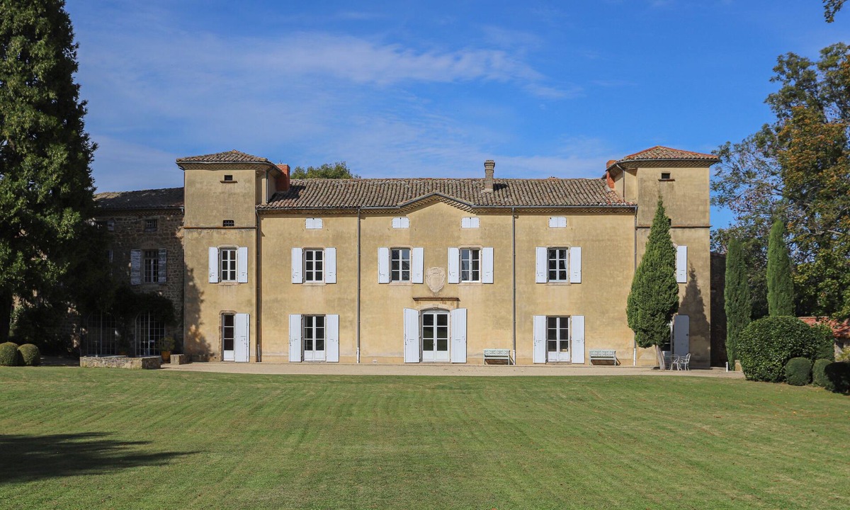 Saint-Romain-d'Ay Other | "Grande bastide du midi" in Ardèche -1h15 Lyon-exposé sud-terrasses-parc-piscine