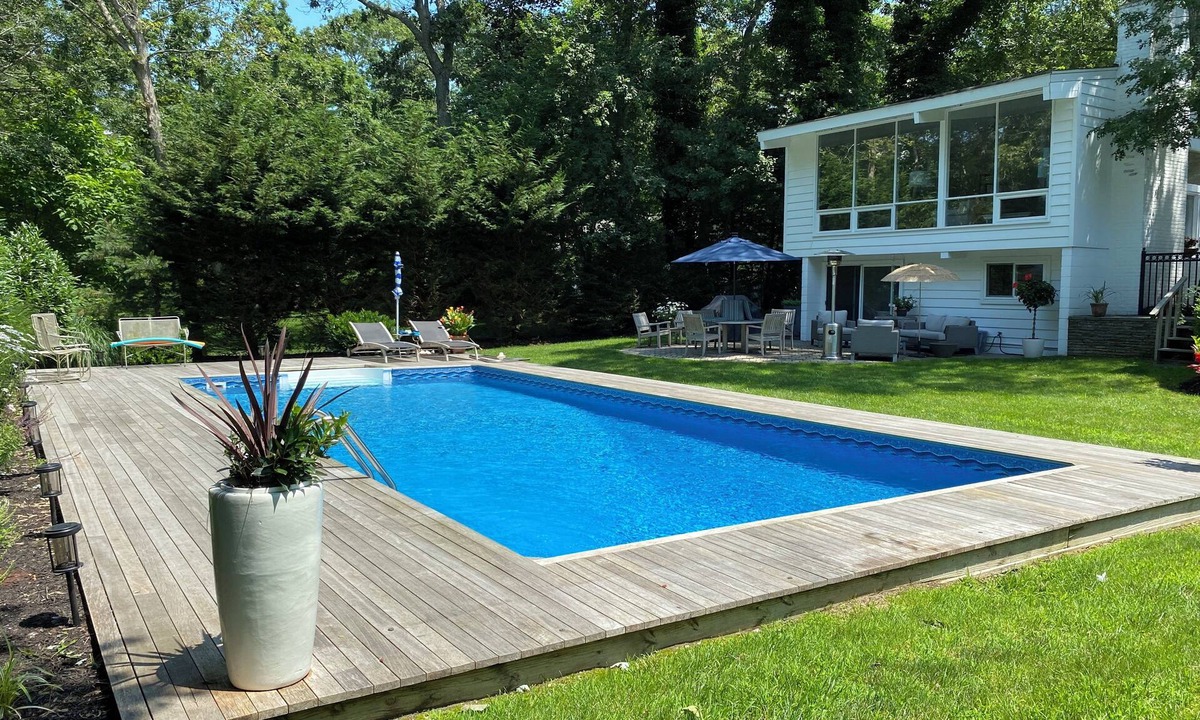 Westhampton Beach House | Great Oneck Woods Location Salt Water Pool
