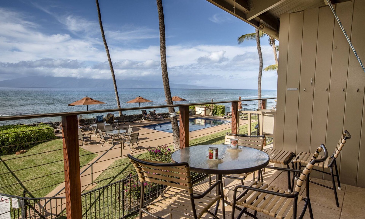 Honokowai Condo | Great Top floor! Beamed Ceilings! Direct Views~ 214