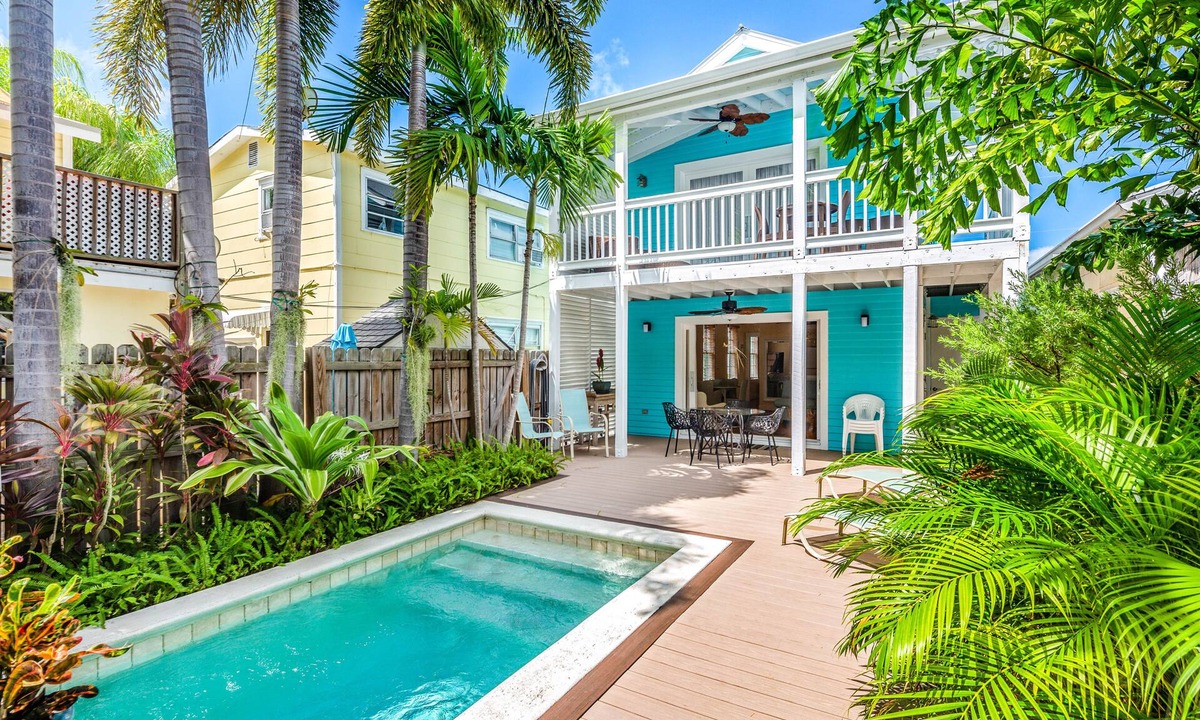 Uptown - Upper Duval Condo | Ground-level getaway with free WiFi, private deck, & shared outdoor pool