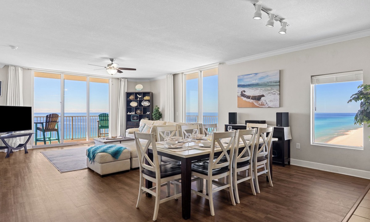 El Centro Beach House | Gulf-Front PCB Condo w/Balcony, Resort Amenities, Game Room, Pools & Beach Gear