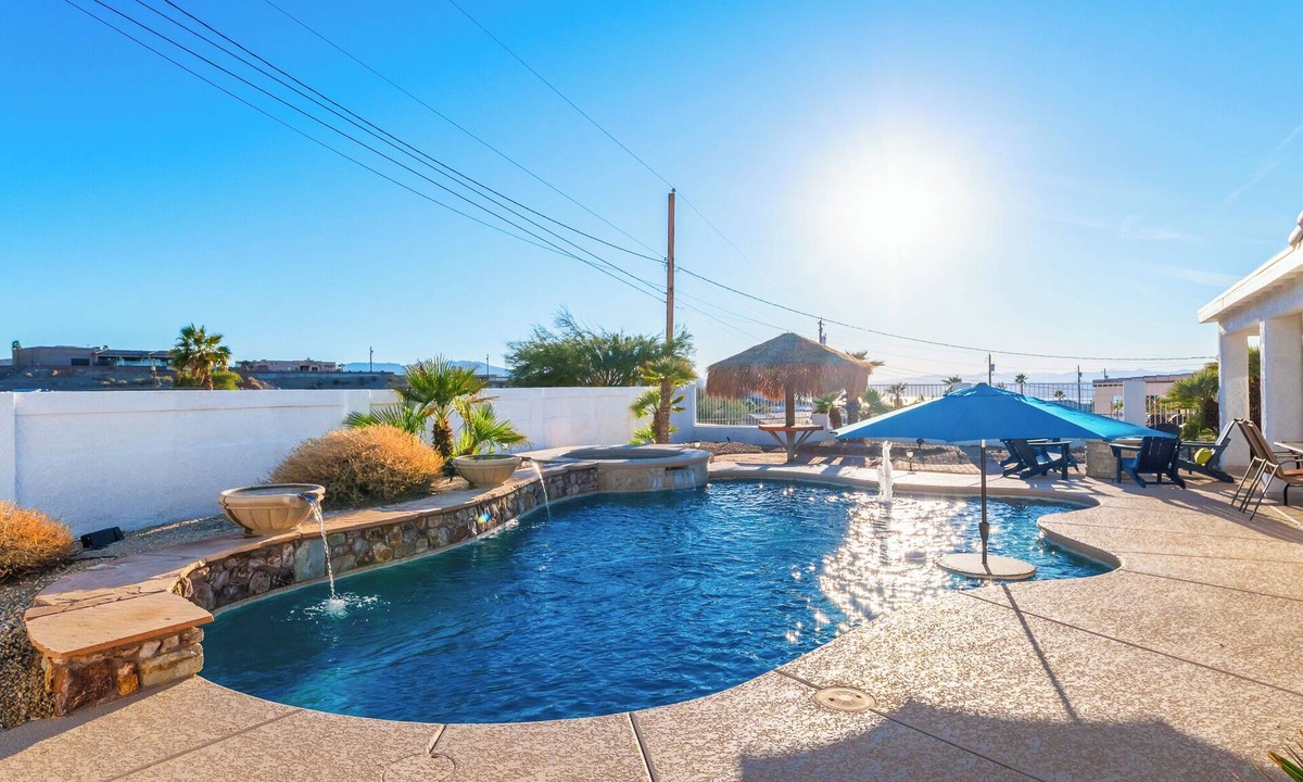 Lake Havasu City House | Hangover at Havasu: Game Room, Lakeview, Pool & Hot Tub