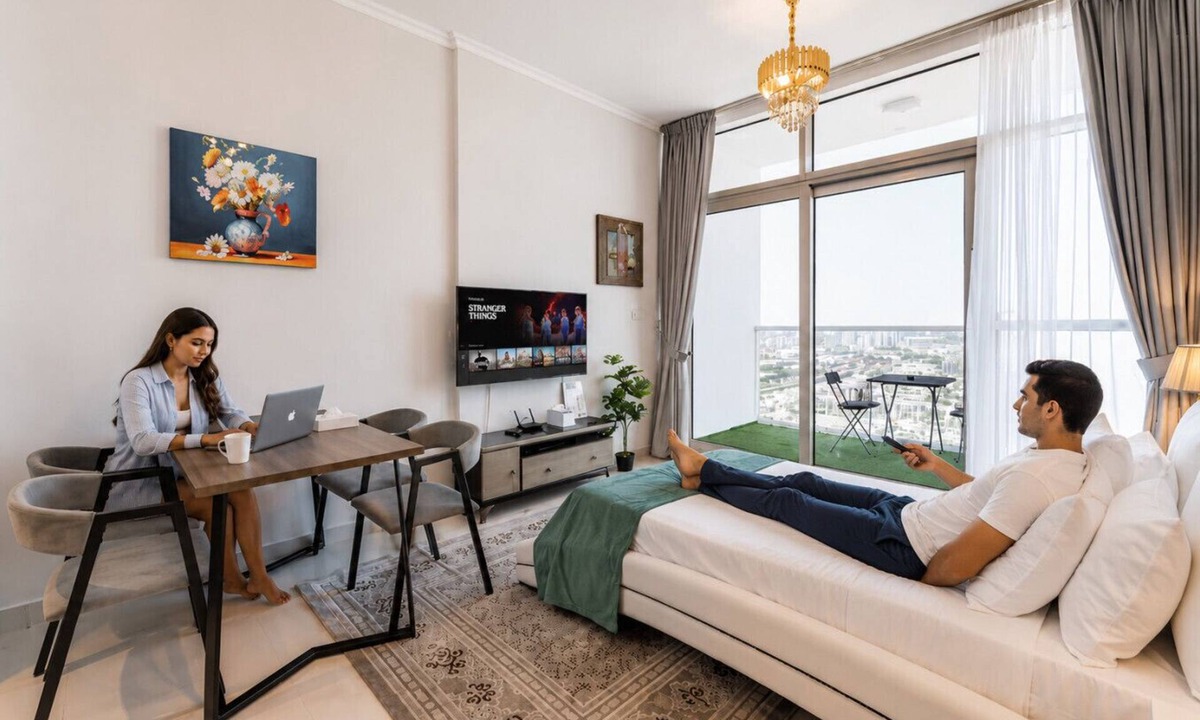 Dubai Apartment | HAVN - High Floor Studio in Damac Hills