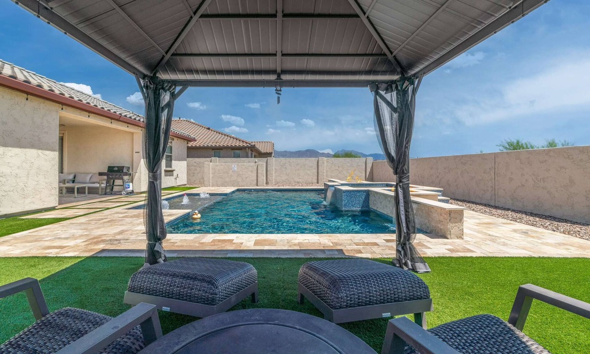 Montecito in Estrella House | HEATED POOL! Luxe Goodyear Oasis | King Suite | Grill