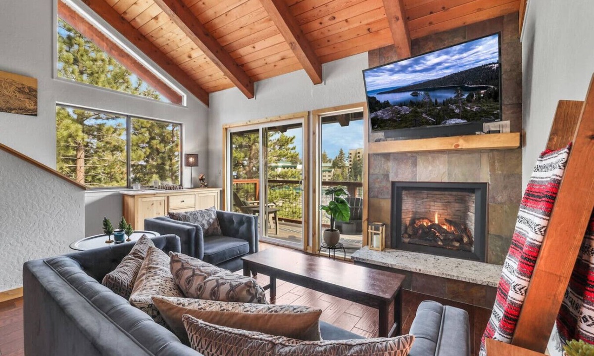 Tahoe Village Villa | Heavenly Hideaway | 3 King Beds & Views | Sleeps 6