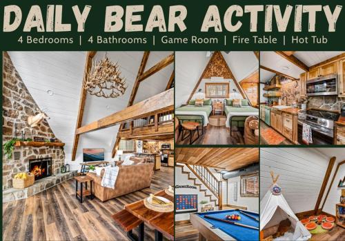 Chalet Village Ski Chalet | High Bear Activity, Handicap Ramp, Hot Tub, Fire Table, Game Room, Family Cabin