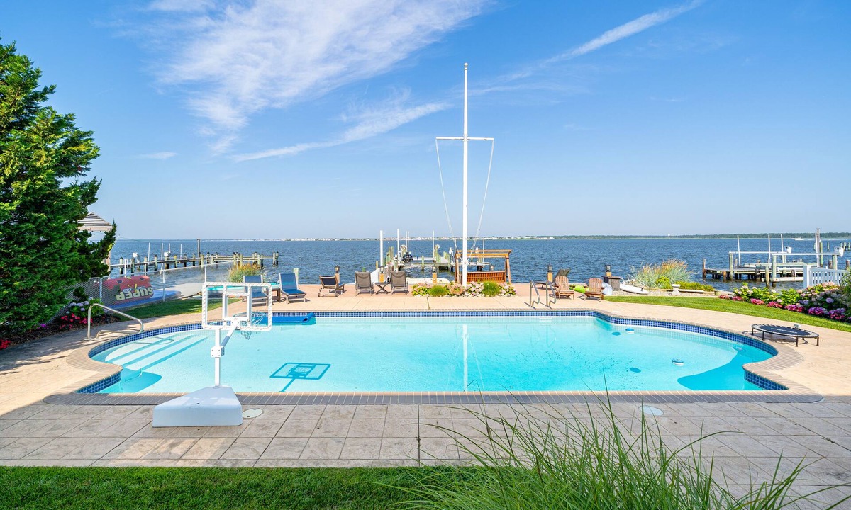Mantoloking House | High-end Bay front Oasis with Pool and Short Walk to Beach