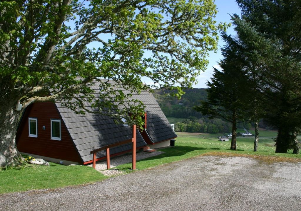 Rogart Villa | Highland hillside hideaway. Lodge with view of glen and Sutherland mountains.