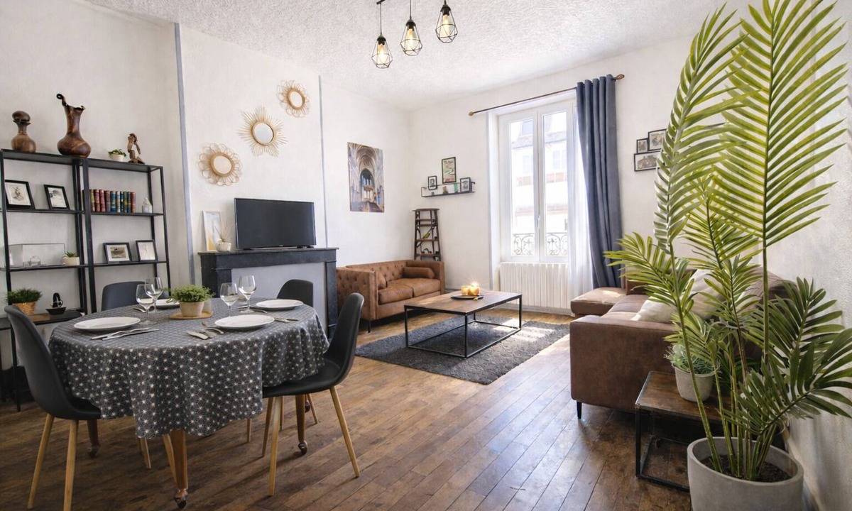 Centre Apartment | Historic center Chalon s/Saône - View of the St-Vincent cloister - 2 hp - 6 people