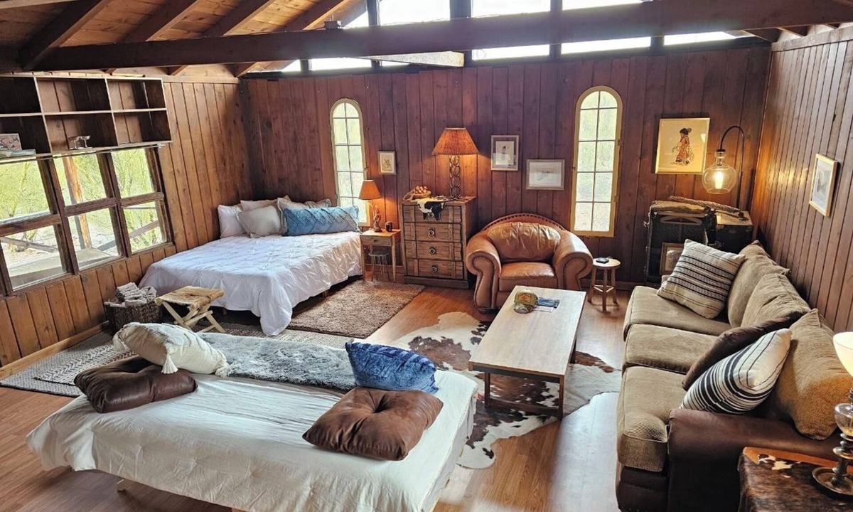 Tucson Estates Cabin | Historic Dude Ranch Rustic Cowboy Cabin Desert Experience