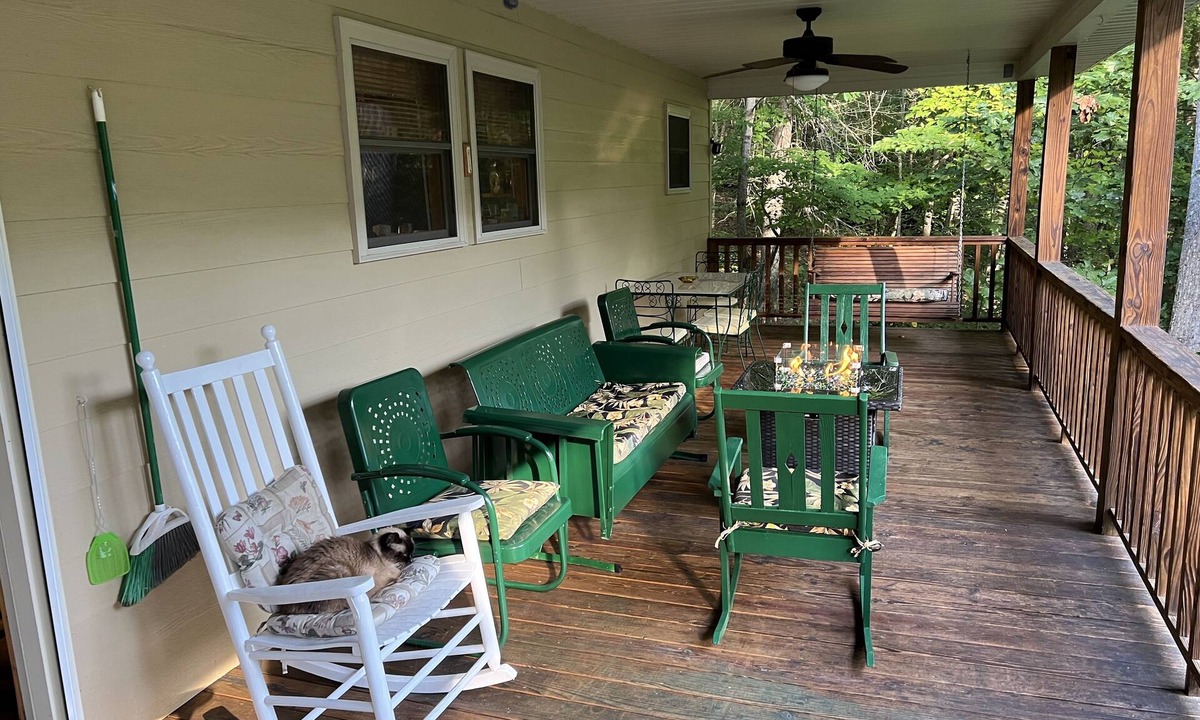 Tuckasegee House | Home with huge front porch and lake views