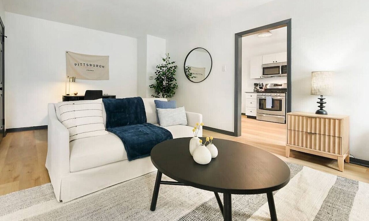 Lower Lawrenceville Apartment | HostWise Stays - Spacious King Bed Apartment on Butler St. in Lawrenceville!