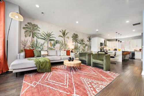 Lower Lawrenceville House | HostWise Stays - The Charlotte - Rooftop patio, Garage Parking, Prime Location, Large 3 Story Home