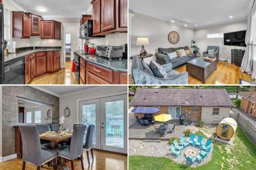 Ann Arbor House | Hot Tub Sauna Fire Pit Outdoor Living Elegant Ranch