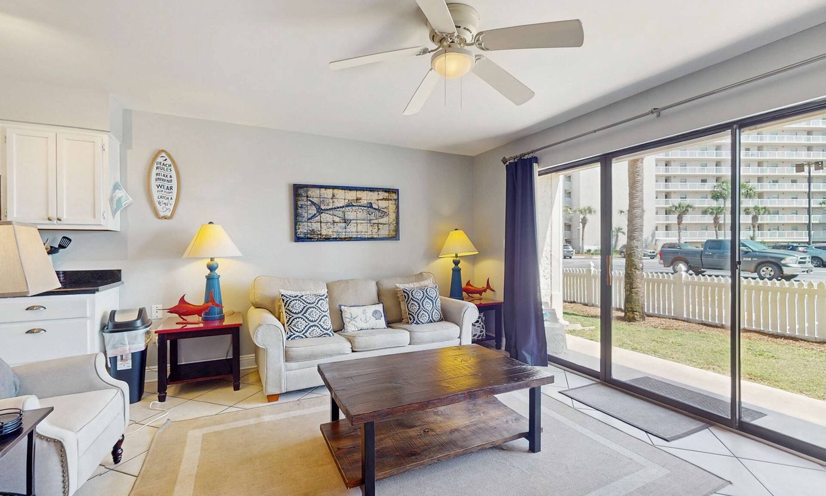 Orange Beach Condo | Ideal beachside getaway on ground floor with 3 pools - walk 600' to sand