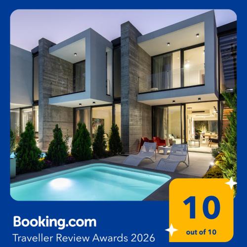 Nees Pagases Villa | IKIES 3 Modern Eco-Friendly Private Seaview SIGNATURE Villas with a Pool