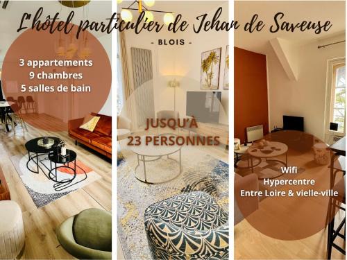 Blois Apartment | Inédit : appartements grandes capacités sur les quais de Blois - 23 pers